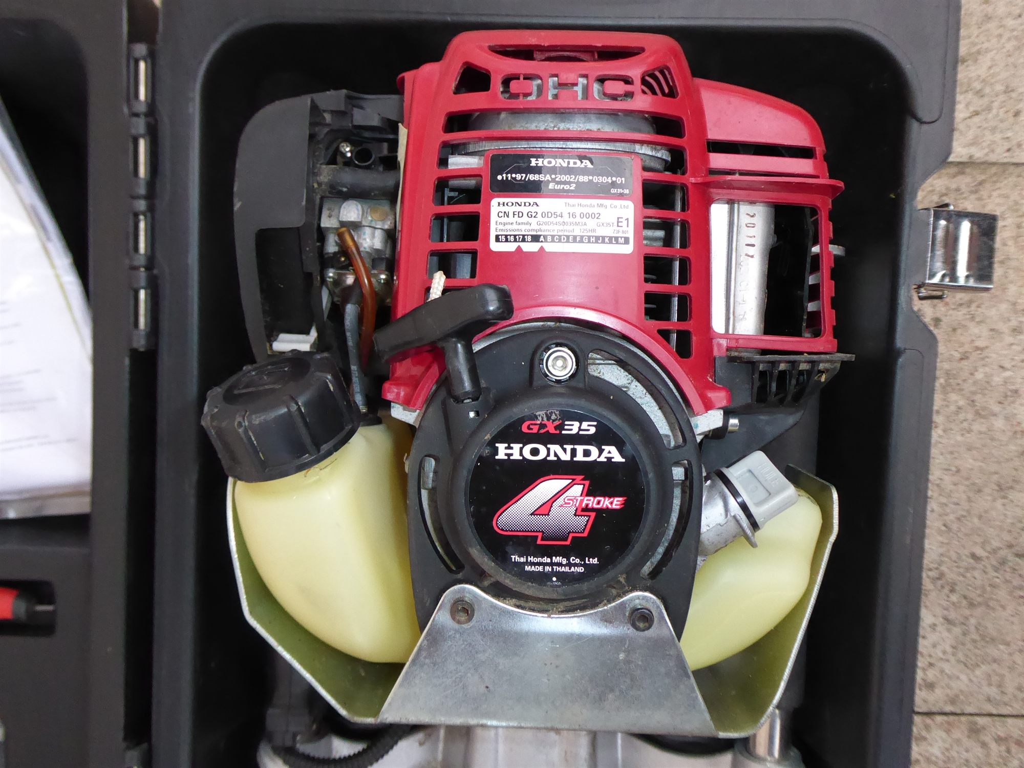 Benzin-Pfahlramme / motorisierter Pfostentreiber mit Honda-GX35-Motor – Bild 4