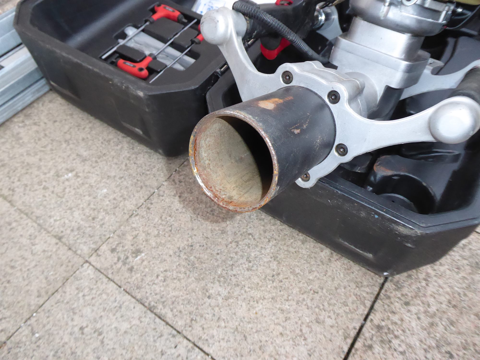Benzin-Pfahlramme / motorisierter Pfostentreiber mit Honda-GX35-Motor – Bild 6