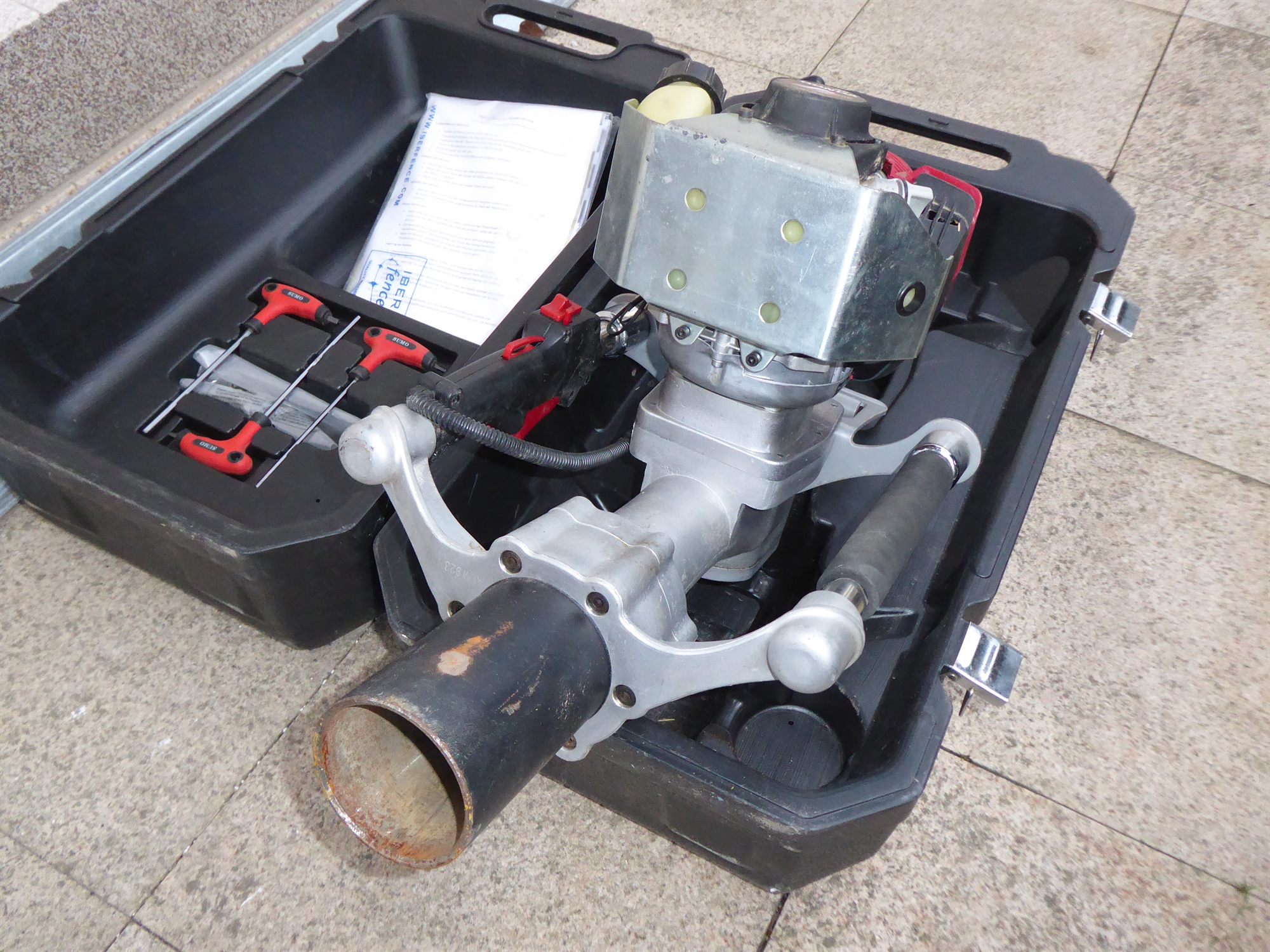 Benzin-Pfahlramme / motorisierter Pfostentreiber mit Honda-GX35-Motor – Bild 7