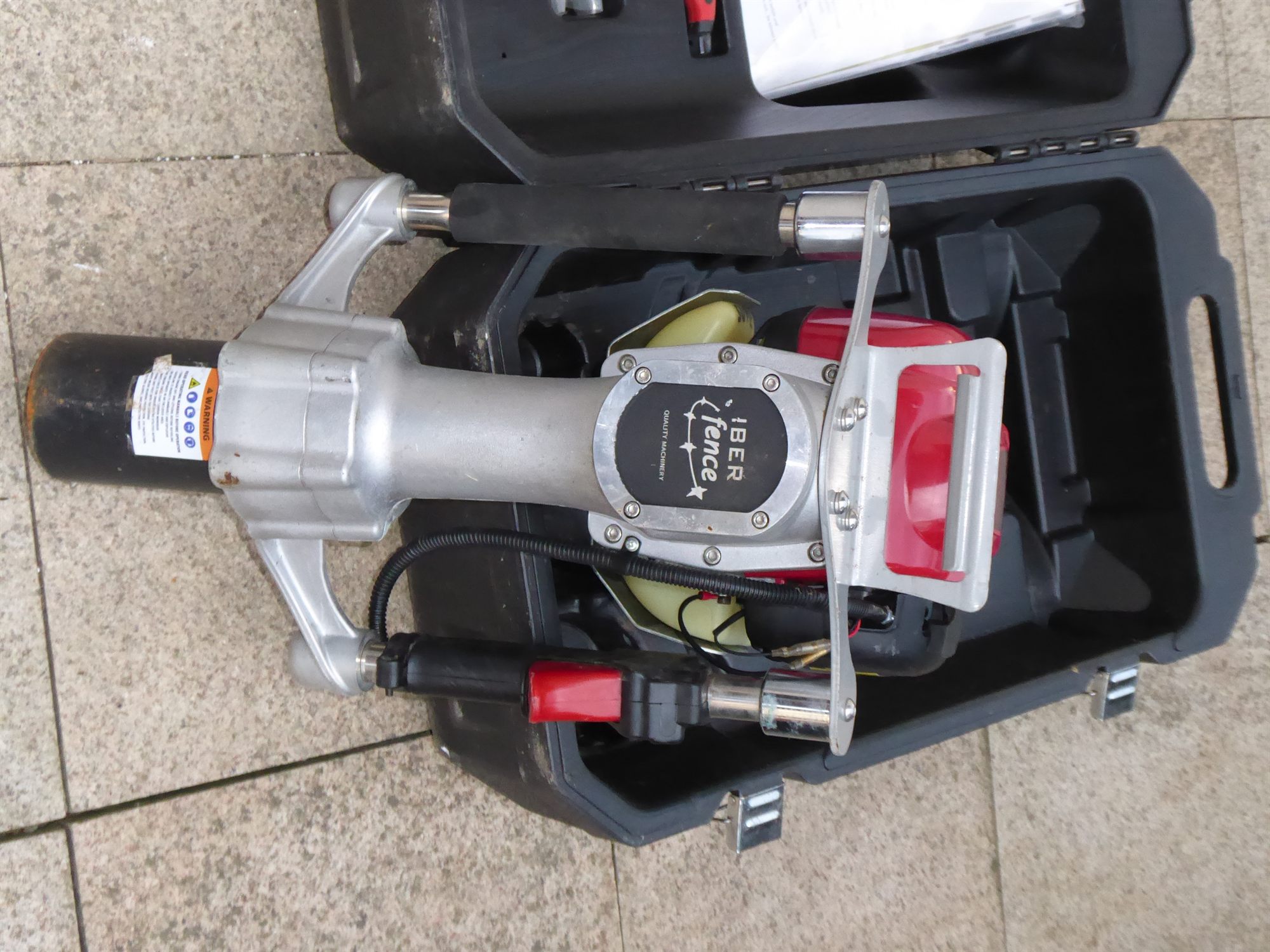Benzin-Pfahlramme / motorisierter Pfostentreiber mit Honda-GX35-Motor – Bild 8