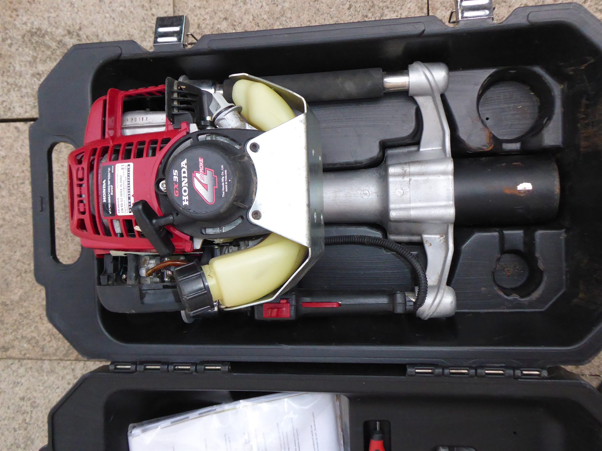Benzin-Pfahlramme / motorisierter Pfostentreiber mit Honda-GX35-Motor – Bild 10