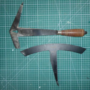 Schieferhammer mit gerader Schieferhaubrücke – 2-teiliges Dachdecker-Set